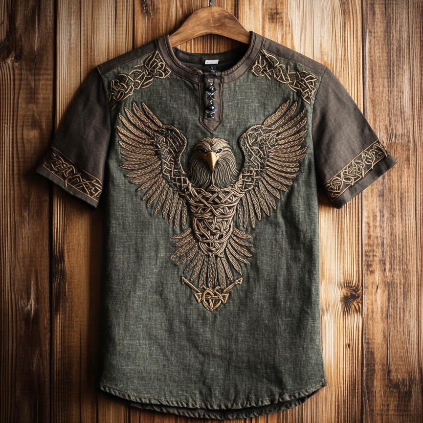 Men's Loose-Fit Casual Short-Sleeve Sweatshirt