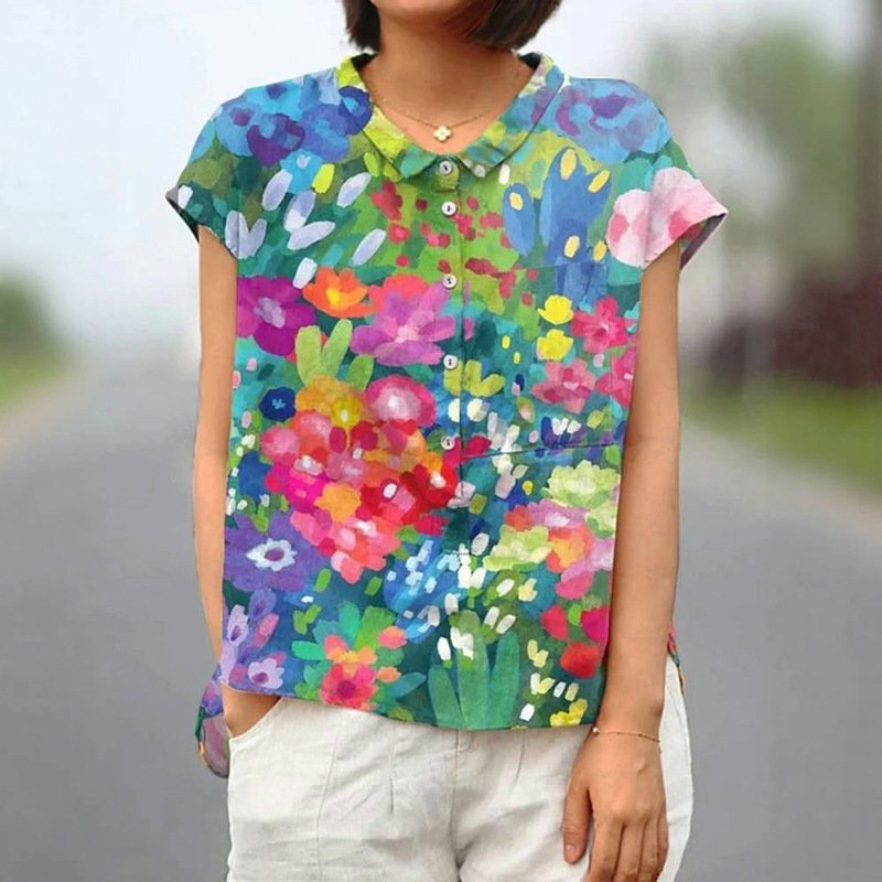 Floral Summer Tee for Women