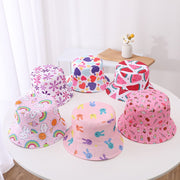Double-Sided Sun Hat for Kids - Colorful Designs