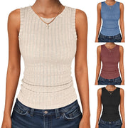Women's Casual Knitted Vest for Spring/Autumn