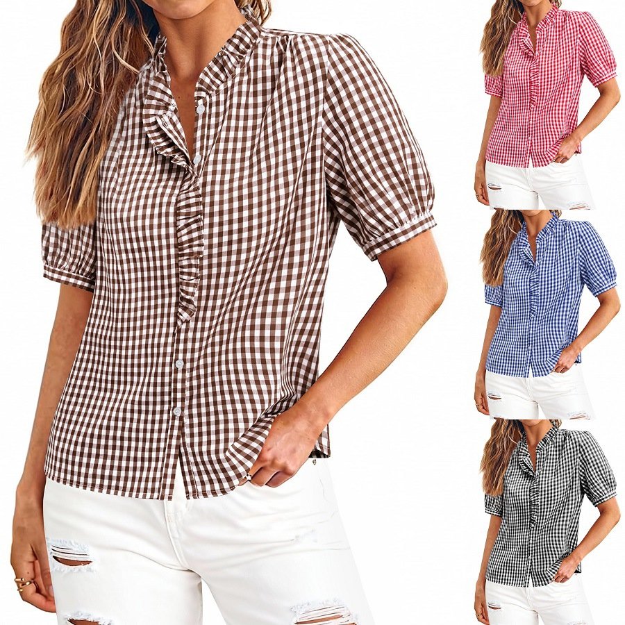 Loose-fit Plaid Button-down Shirt