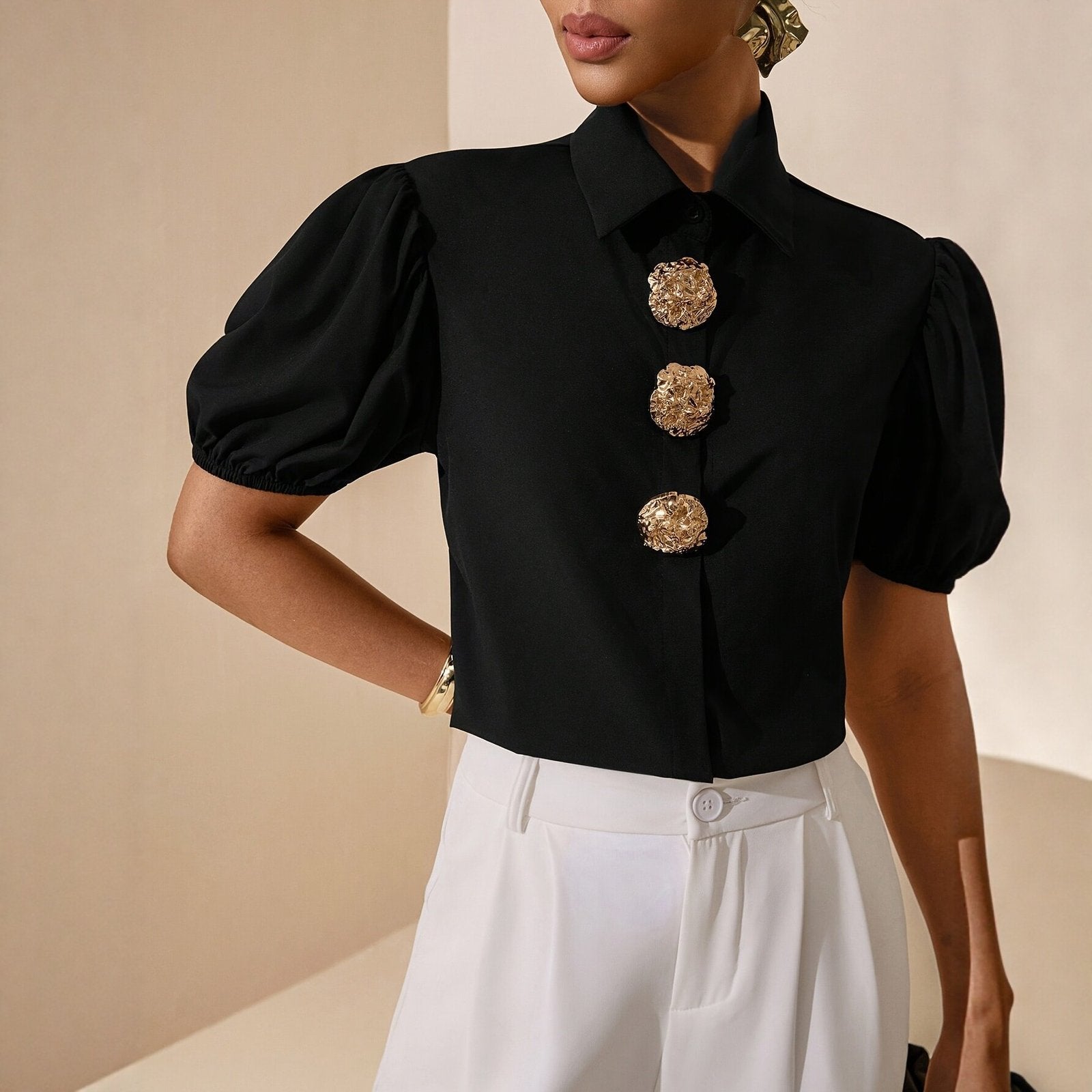 Versatile Women's Workwear Blouse for Office