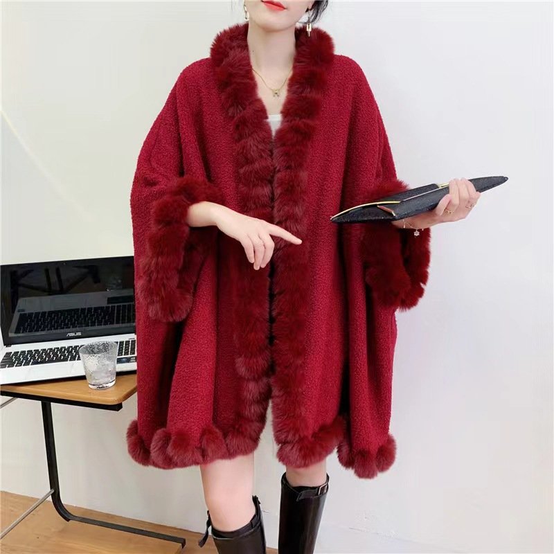 Solid Color Winter Shawl for Women