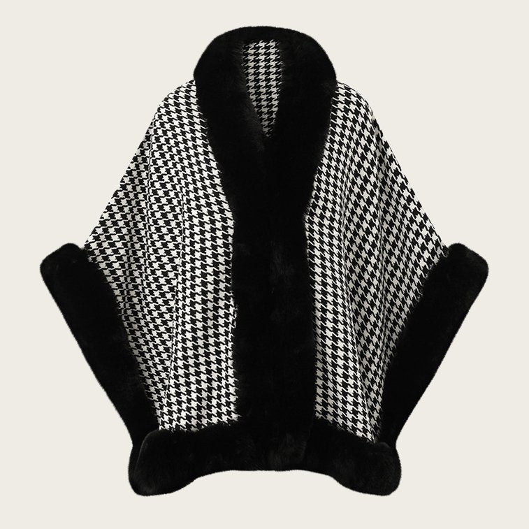 Warm Houndstooth Shawl