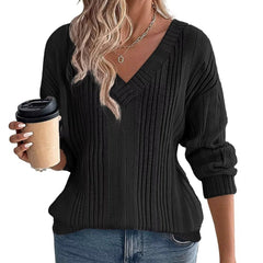 Women's Long-Sleeve Knit Tops for Casual Wear