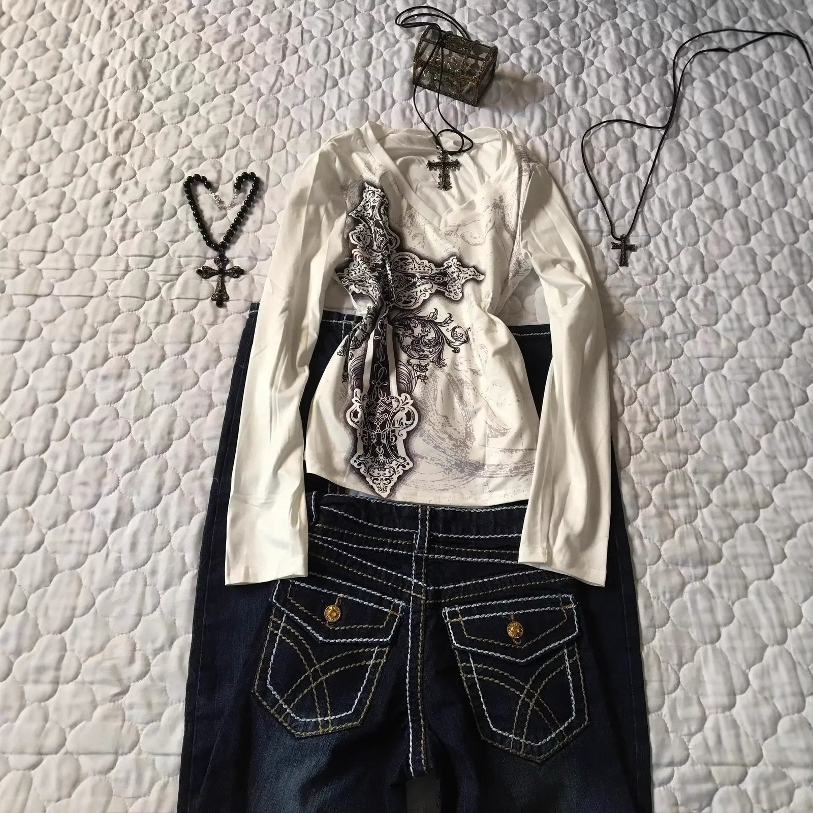 Women's V-Neck Long Sleeve T-Shirt