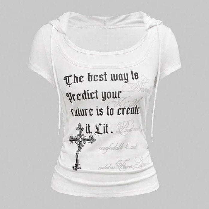 Casual Printed Mock-Tee T-Shirt
