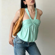Summer Halter Neck Camisole Top for Women