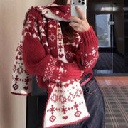 Winter Cozy Fair Isle Sweater for Women