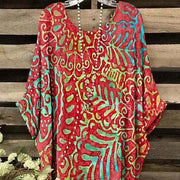 Women's Round Neck Long Sleeve Blouse