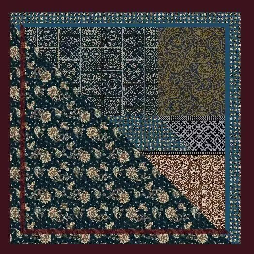 Romantic Square Scarf for Women - Lightweight Summer Scarf
