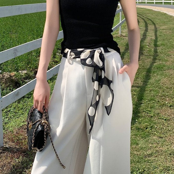 Elegant Silk Scarf with Unique Stripes Patterns