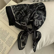 Chic Floral Scarf for Women - Soft Cotton-Linen Blend
