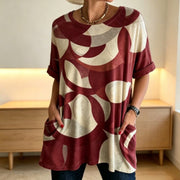 Floral Tunic Top for Women - Pocketed Comfort