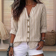 Casual Striped Blouse for Women