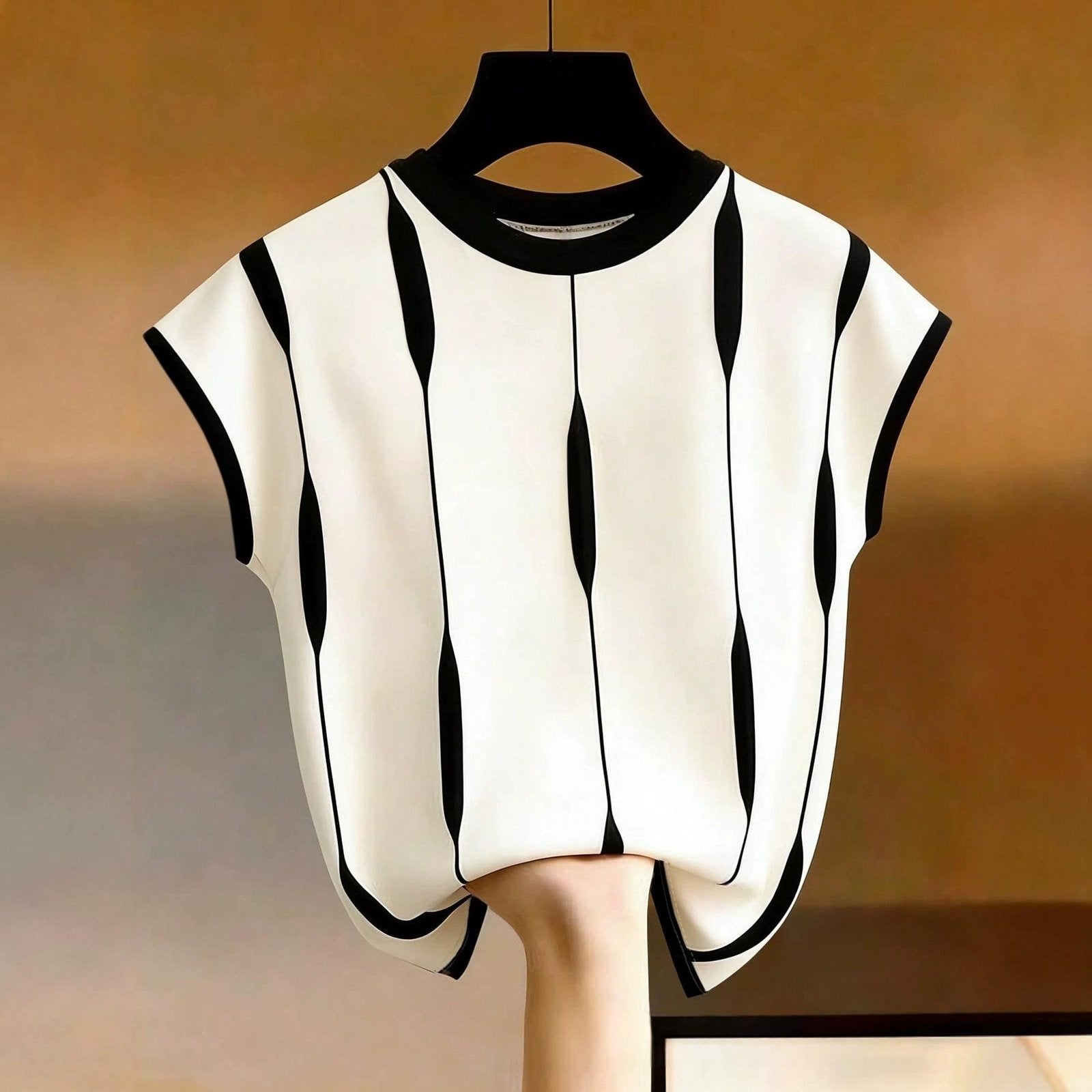 Women's Geometric Print Short Sleeve Top