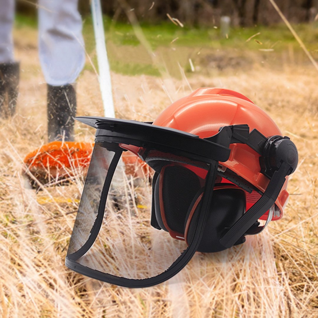 Protective Gardening Set - Noise-Reducing Ear Muffs & Face Shield