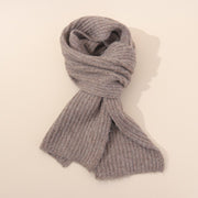 Soft Cashmere Knit Scarf - Unisex Neck Warmer for Winter