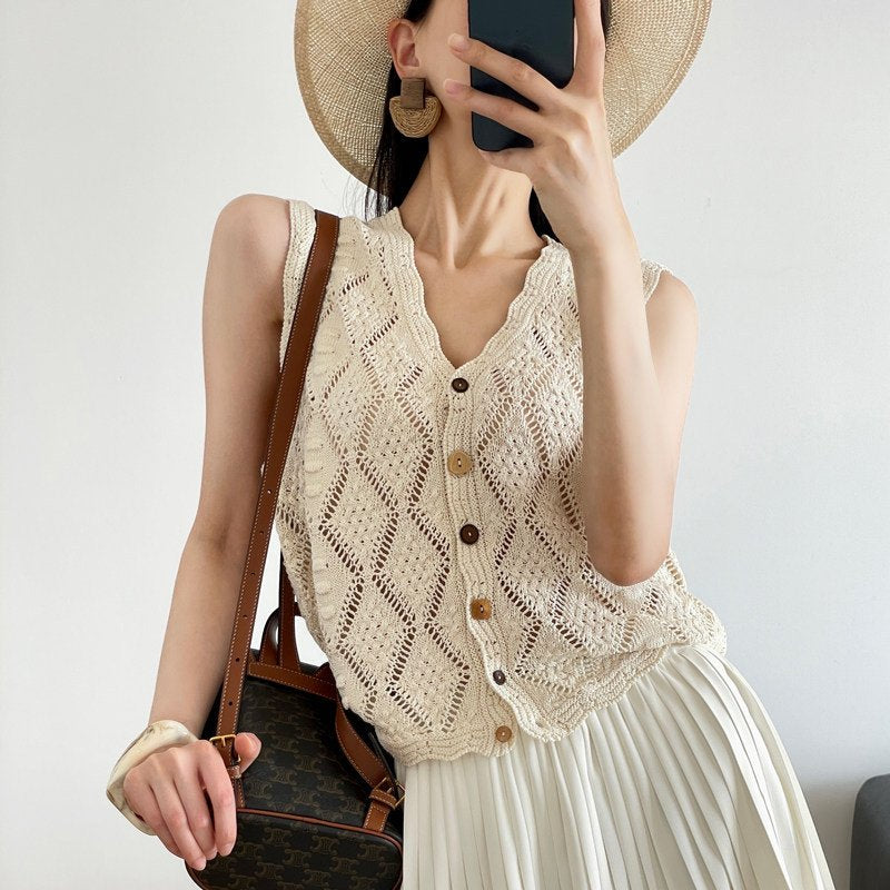 Elegant Summer Cardigan Vest for Women