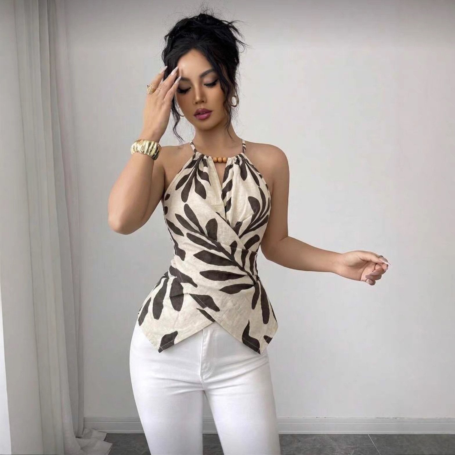 Floral Sleeveless Top for Women - Light, Breathable Style