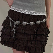 Elegant Waist Chain with Heart Design for Women's Dresses