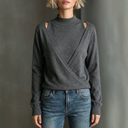 Elegant Off-Shoulder Long Sleeve Top for Women