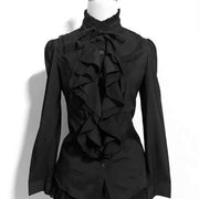 Elegant Long-Sleeve Lace Blouse for Women