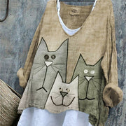 Casual Plus Size Women's Print T-Shirt