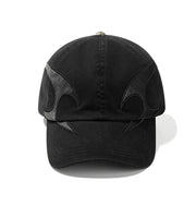 Dark Flame Washed Distressed Denim Baseball Cap