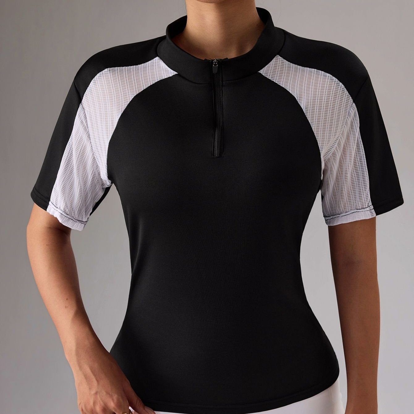Breathable Half-zip Top for Women