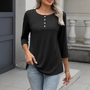 Casual Women's Blouse with Buttons