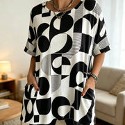 Stylish Geometric Tunic Top for Women