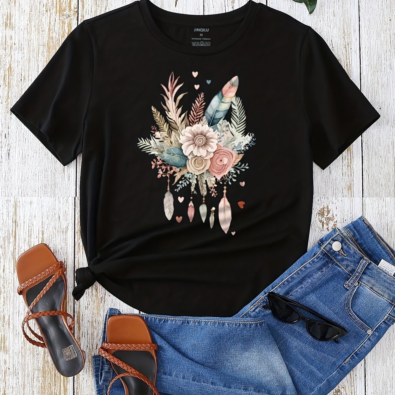 Floral Print Casual Top for Women
