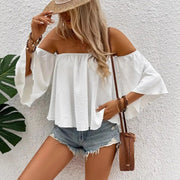 Loose Fit Off Shoulder Tee for Women