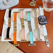 Rose Gold & Colorful Dropper Watch Strap for Apple Watch