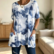 Relaxed Fit Tie Dye Tee for Women