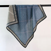 Versatile Silk-wool Shawl, Double-Sided Print, Easy to Style