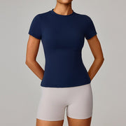 Women's Moisture-Wicking Short-Sleeve Sports Blouse