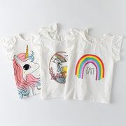 Rainbow Unicorn T-Shirt for Girls, Soft & Cute Fashion Top