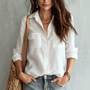 Relaxed Fit Casual Long-sleeve Shirt