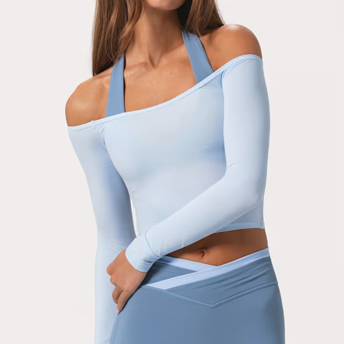 Stay Cool & Dry Off-the-Shoulder Sport Top