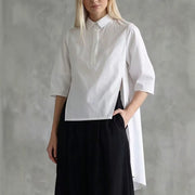 Casual 3/4 Sleeve Button-up Shirt for Men