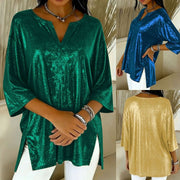 Trendy V-Neck Relaxed Fit T-Shirt for Women