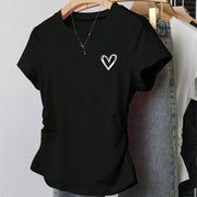 Comfort Plus-Size Crew Neck Short Sleeve T-Shirt for Women