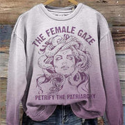 Relaxed-fit Women's Casual Printed Hoodie