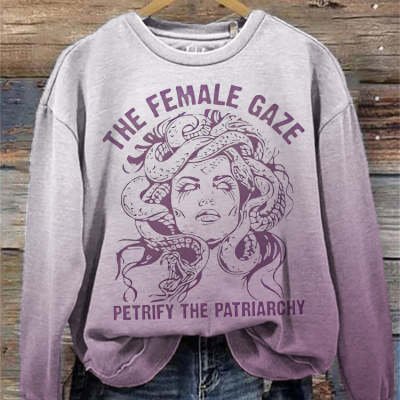 Relaxed-fit Women's Casual Printed Hoodie
