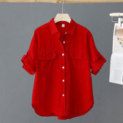 Elegant Solid-color Blouse for Women