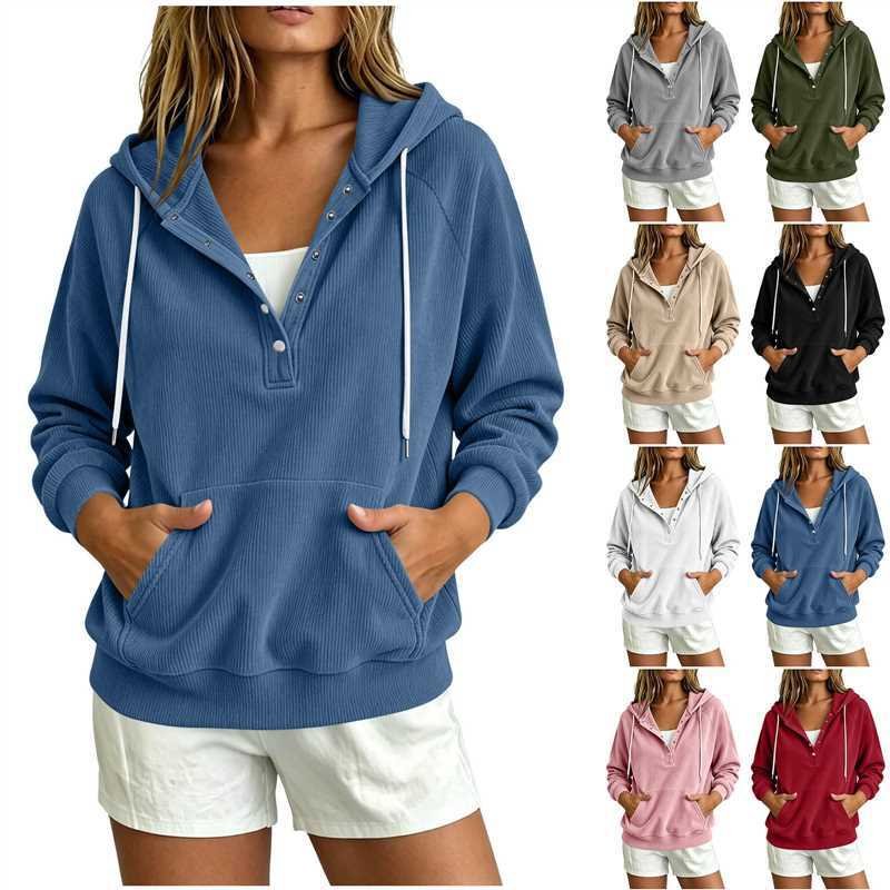 Comfortable Loose-Fit Women's Hooded Sweatshirt