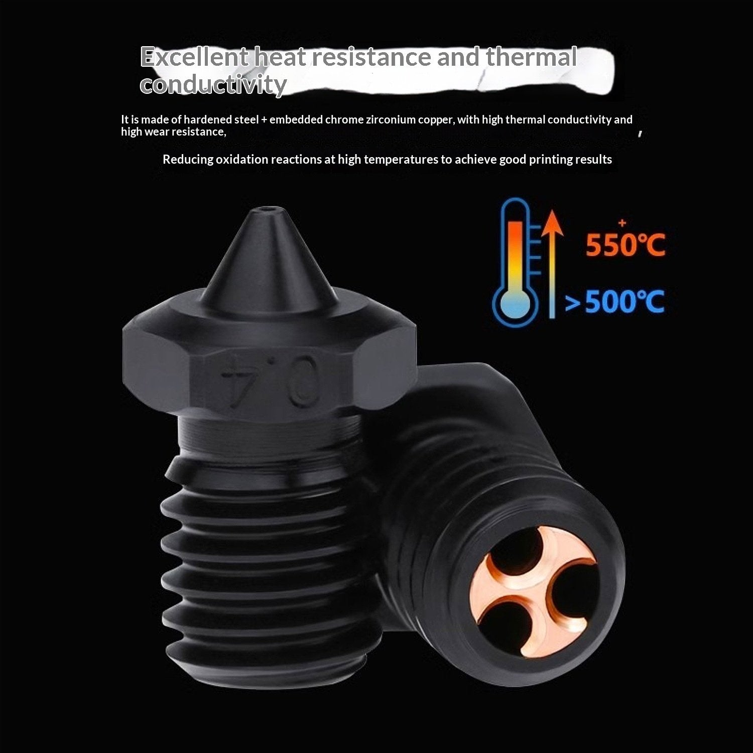 Upgrade 3D Printing Performance with High-Hardness Steel Nozzles