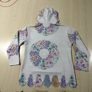 Cozy Small-Plaid Hooded Sweatshirt for Women